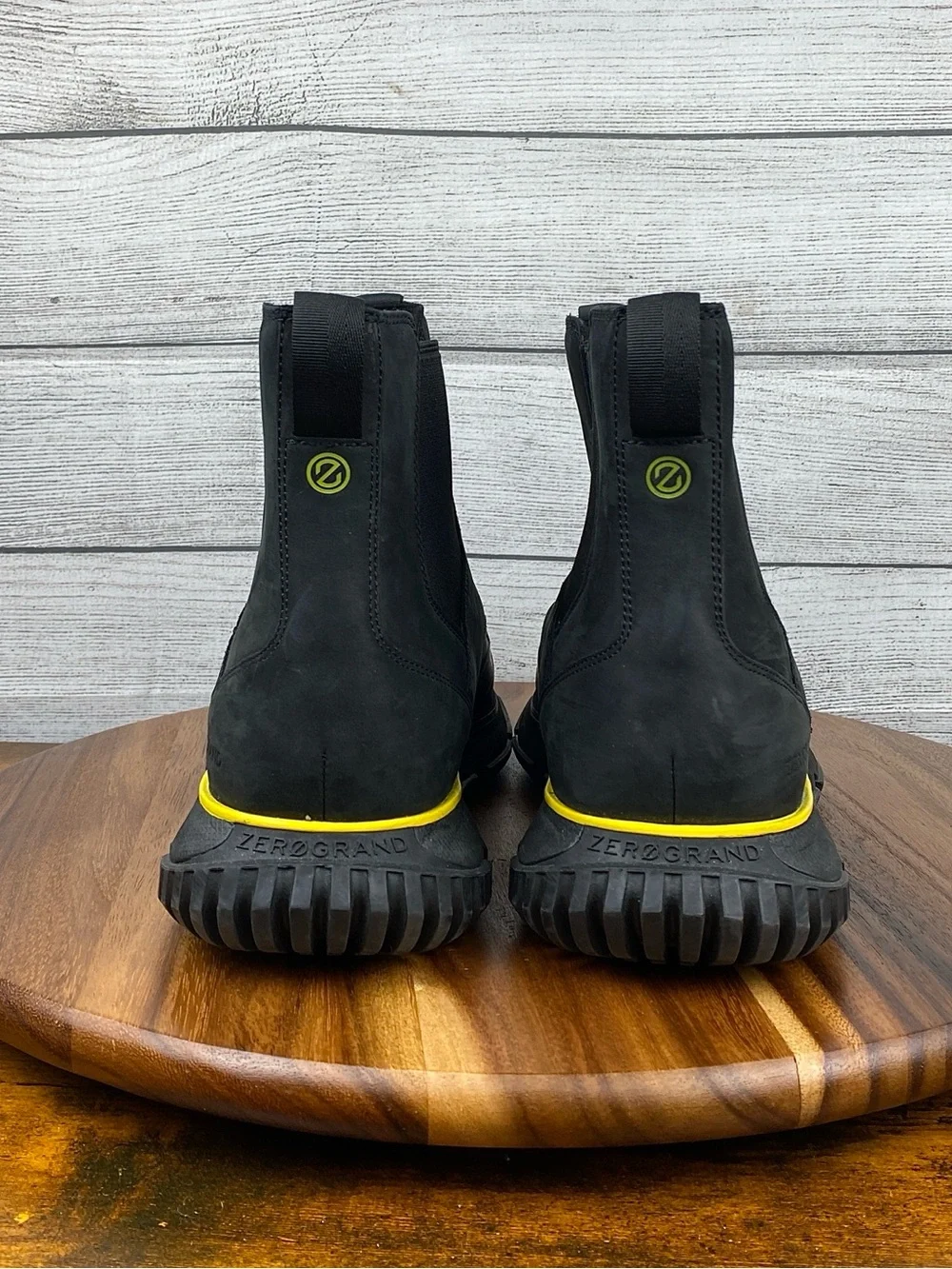 Cole Haan 4.ZEROGRAND Chelsea Lightweight Black WP Rain Boot C34055 Mens Size 13